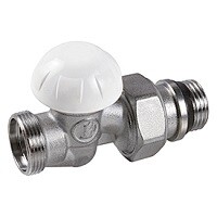 Прямой отсечной клапан 1/2" x3/4"E, хромированный