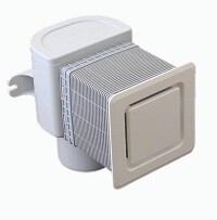 Канализационный вакуумный клапан для скрытого монтажа DN 50/75 без декоративной крышки