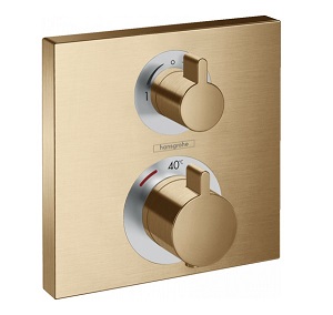 Смеситель для душа Hansgrohe Ecostat, цвет шлифованная бронза (15714140)