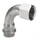 Угловой переход BP 90° Sanpress Inox, c SC-Contur, 35 x 1 1/4"