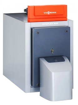 Котёл напольный, Vitoplex 300, TX3A 2000, Vitotronic 100 тип CC1E, без горелки, с дверцей