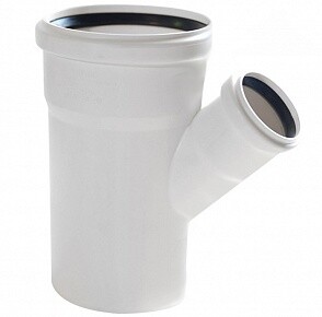 Тройник, 45°, 90, 50, PP (полипропилен)