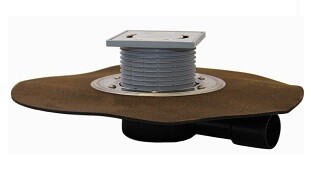 Трап с "сухим" сифоном, с полимербитумным полотном ?420 мм, DN40/50