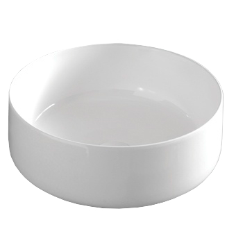 Раковина накладная Artceram Cognac, 420х420х160 мм, цвет Glossy White (COL001 01 00)