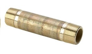 Ниппель удлиненный, 120 x 1", бронза