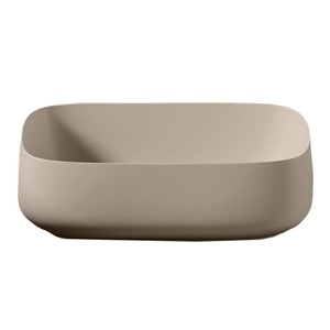 Раковина накладная Artceram Cognac Quadro 155х560х410 мм, цвет Brown matera (COL009 41 00)