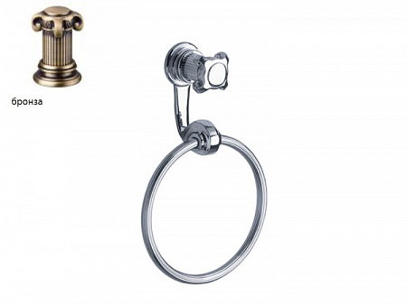 Полотенцедержатель, Jorger, Aphrodite, шгв 190*72*300, цвет-бронза