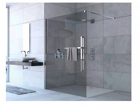 Душевая перегородка, Huppe, Duplo Pure, шв 1000*2000, хром, цвет стекла-прозрачный