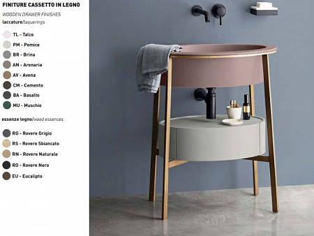 Ящик, CIELO, Catino Ovale, шгв 560*400*165, цвет-Basalto