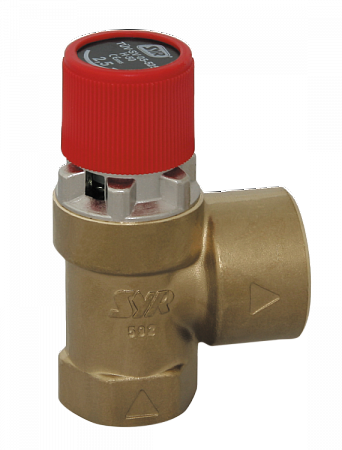Клапан предохранительный, 1915, DN-32, 1 1/4", ВВ, 0,5-10 бар, латунь