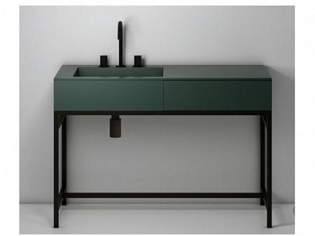 Раковина, CIELO, Milano, шгв 1200*500*180, отверстия для смесителя-3, цвет-Muschio