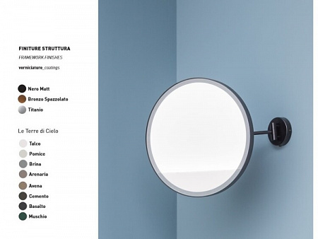 Зеркало, CIELO, Pluto, шгв 400*290*400, есть, цвет-Titanium