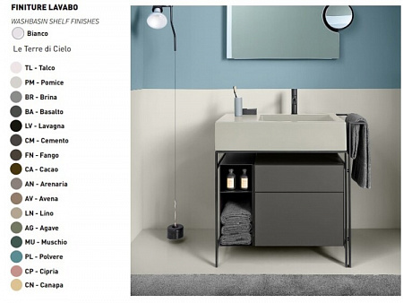 Раковина, CIELO, Narciso Mini, шгв 760*500*165, отверстия для смесителя-1, цвет-Pomice