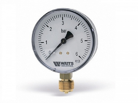 Манометр радиальный F+R200 (MRP), 80 мм, 0-6 бар, 1/2" (продаём упаковками)