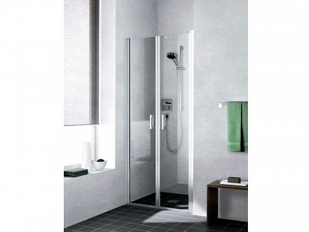 Дверь, Kermi, Liga, шв 800*2000, серебристый глянцевый, цвет стекла-прозрачный