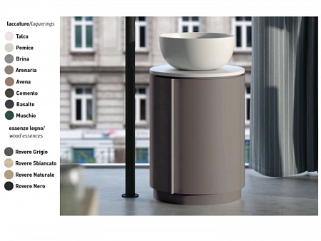 Тумба под раковину, CIELO, Tiberino, шгв 500*500*630, цвет-Avena