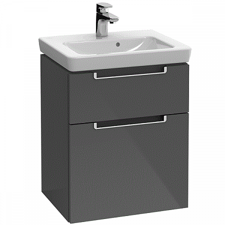 Тумба под раковину, Villeroy&Boch, Subway 2.0, шгв 440*352*590, цвет-белый глянцевый