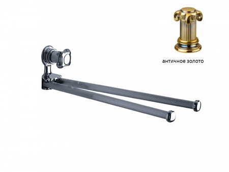 Полотенцедержатель, Jorger, Aphrodite, шгв 68*430*114, цвет-античное золото