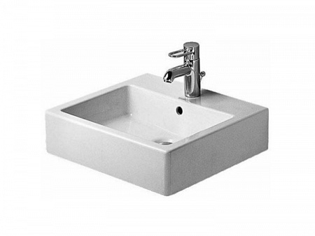 Раковина, Duravit, Vero, шгв 500*470*175, отверстия для смесителя-1, WonderGliss, цвет-белый