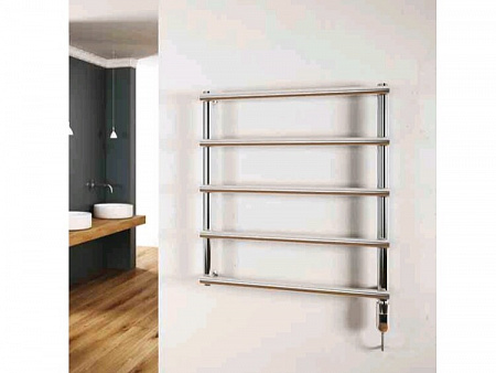 Полотенцесушитель, Cordivari, Laura, шв 530*740, простой подогреватель с крышкой кабеля, цвет-полированная нержавеющая сталь