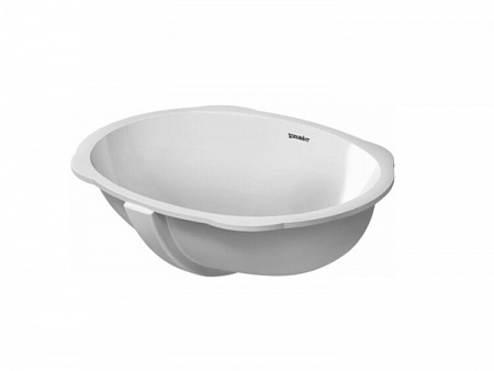 Раковина, Duravit, Santosa, шгв 510*375*200, отверстия для смесителя-отсутствуют, WonderGliss, цвет-белый